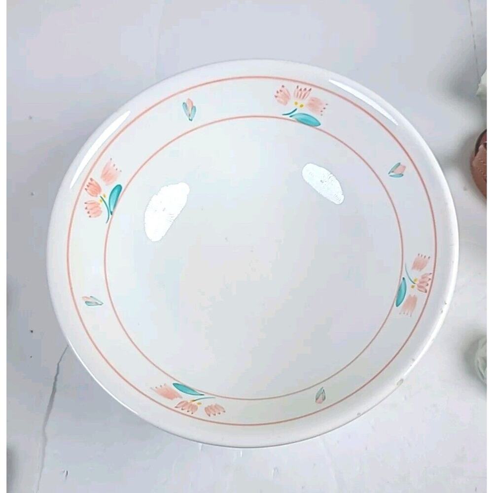Primula Decorata a Mano Italy Bowl 9.5" X 5" Floral Serving Bowl
